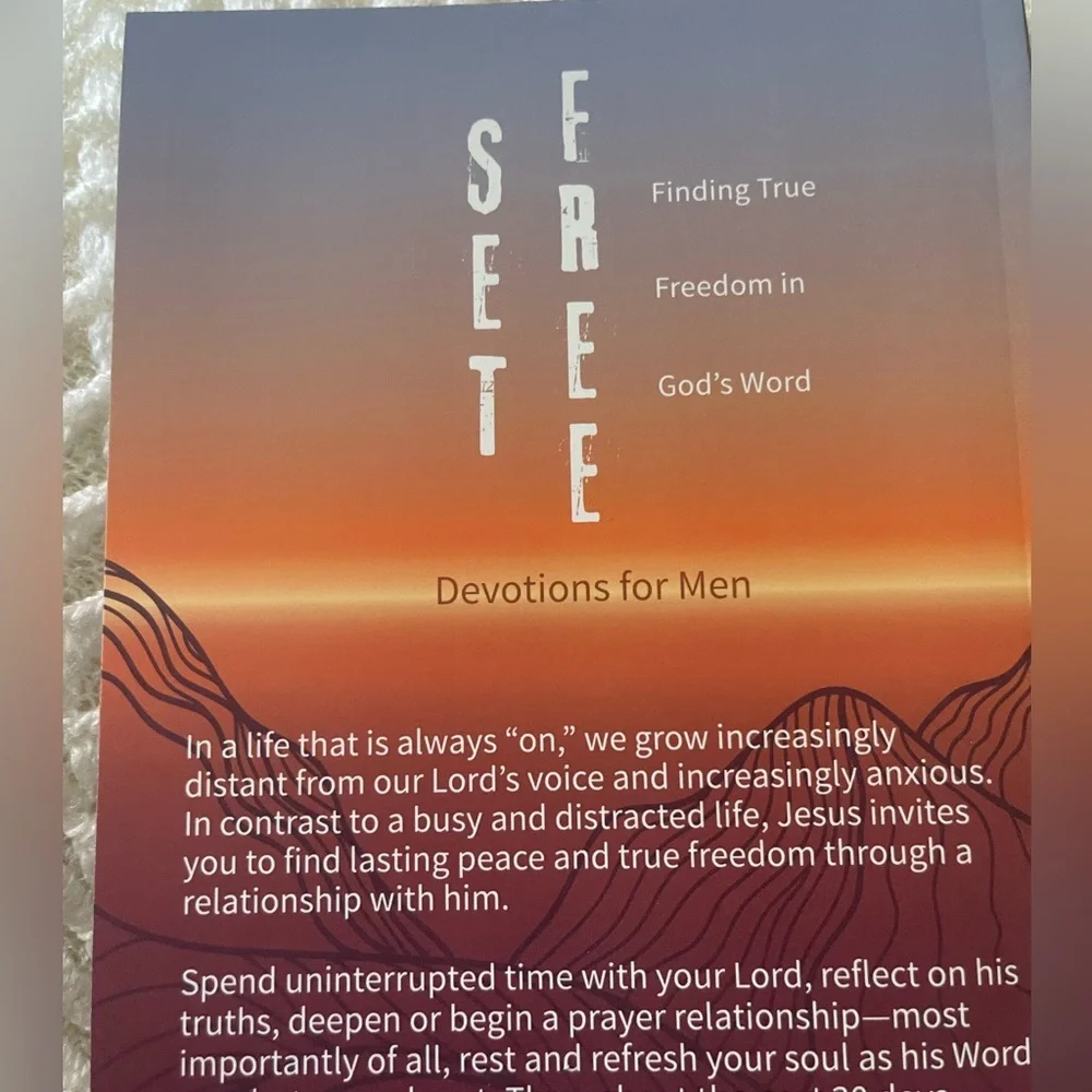 Set Free Devotional Prayer Journal for Men
